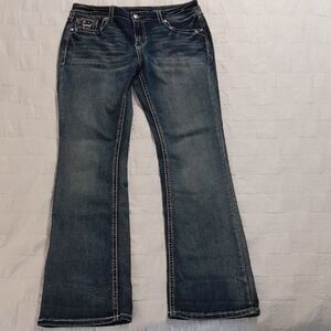 Grace Blue Flare Wide Leg Jeans